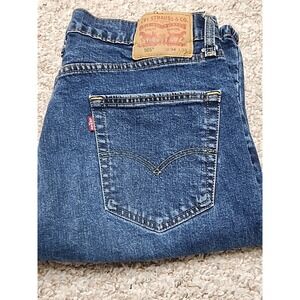 Levi's 505 Jeans Mens 34x32 Denim Straight Actual Dark 32x31 Actual Cotton Blend